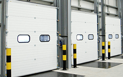 Flush Panel Commercial Garage Door